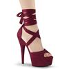 Pleaser - DELIGHT679 Sandale à bride à la cheville - Bordeaux rouge Product image